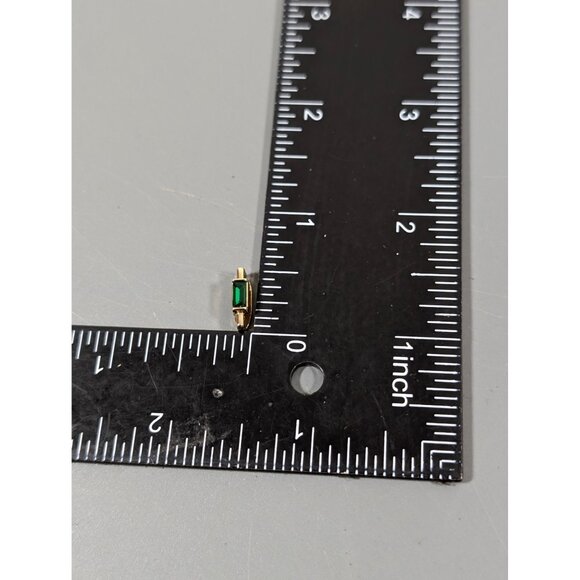 Keep Collective May Birthstone Green Baguette Gold Tone Slide Charm NEW - Picture 4 of 5